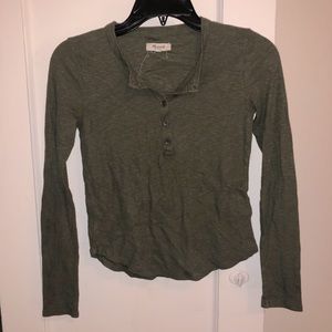 Madewell long sleeve henley tee